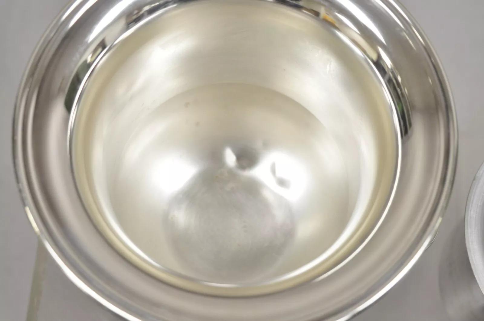Sheffield USA Silver Plated Ornate Twin Handle Champagne Chiller Ice Bucket For Sale 2