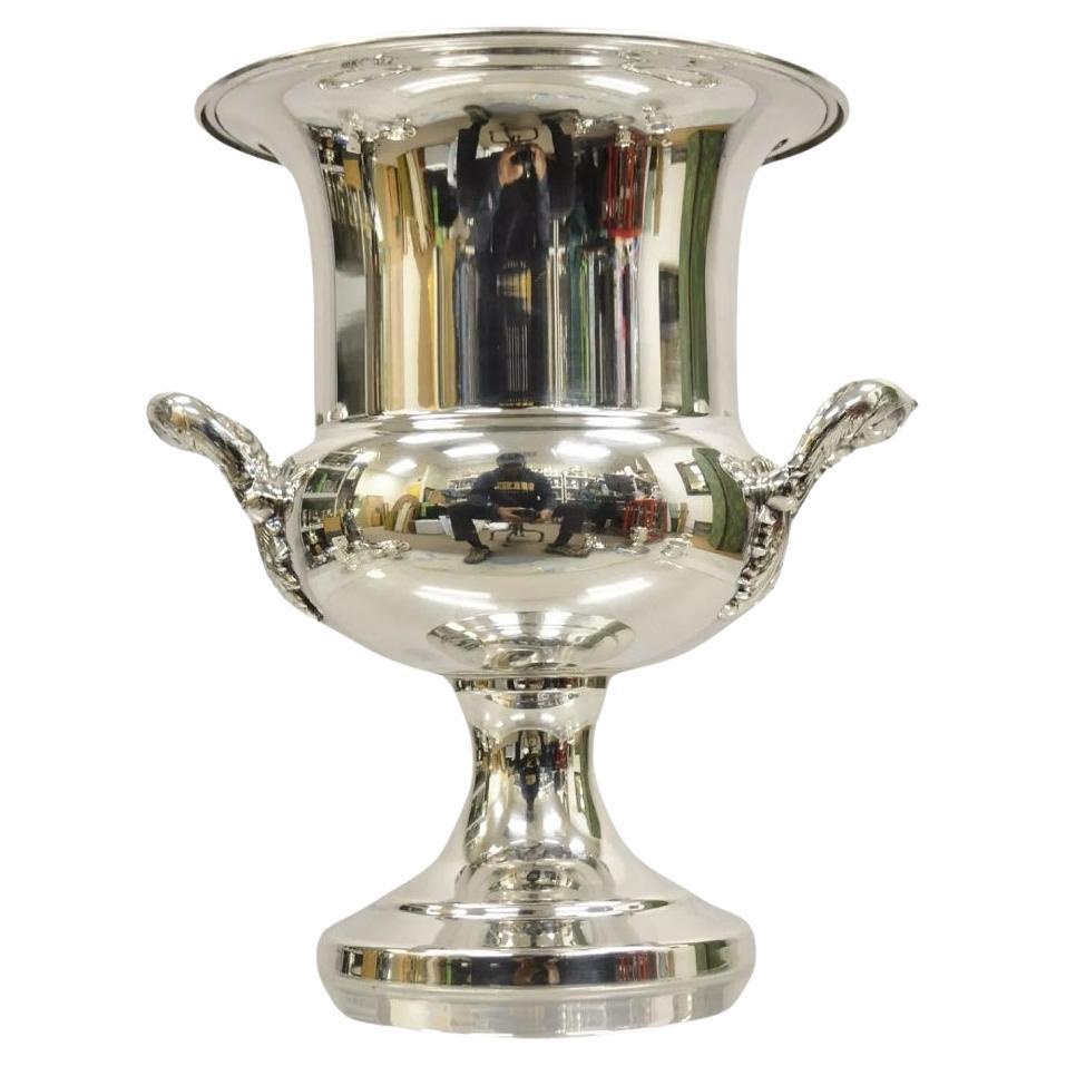 Sheffield USA placcato in argento con manico doppio ornato Secchiello per ghiaccio refrigerante per champagne