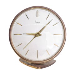 Vintage Sheffield, West Germany Table Clock Mid-Century Modern