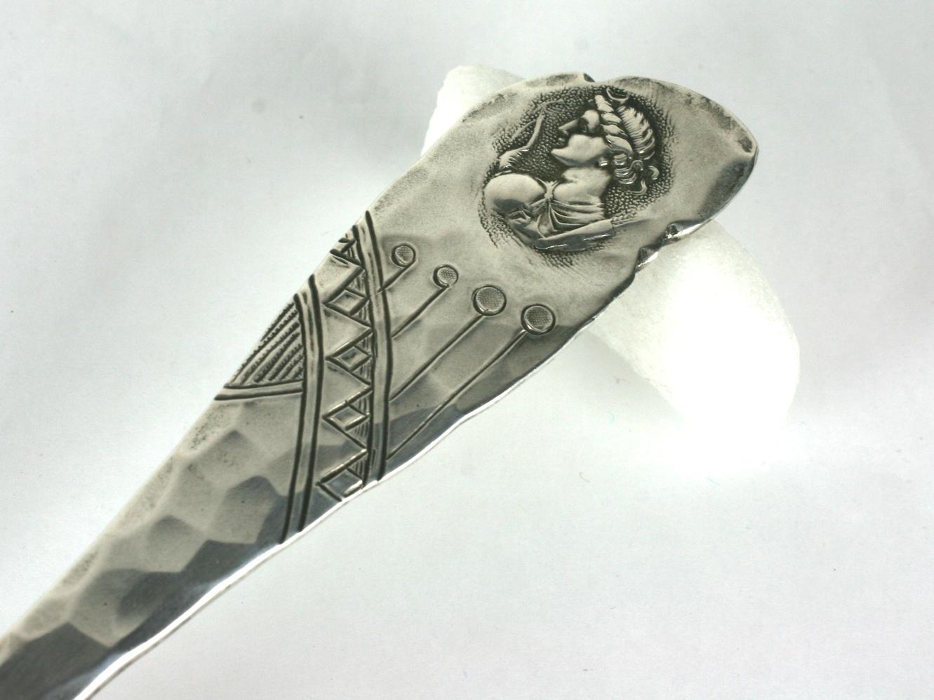 Victorian Shiebler Sterling Homeric Pattern Sardine Server For Sale