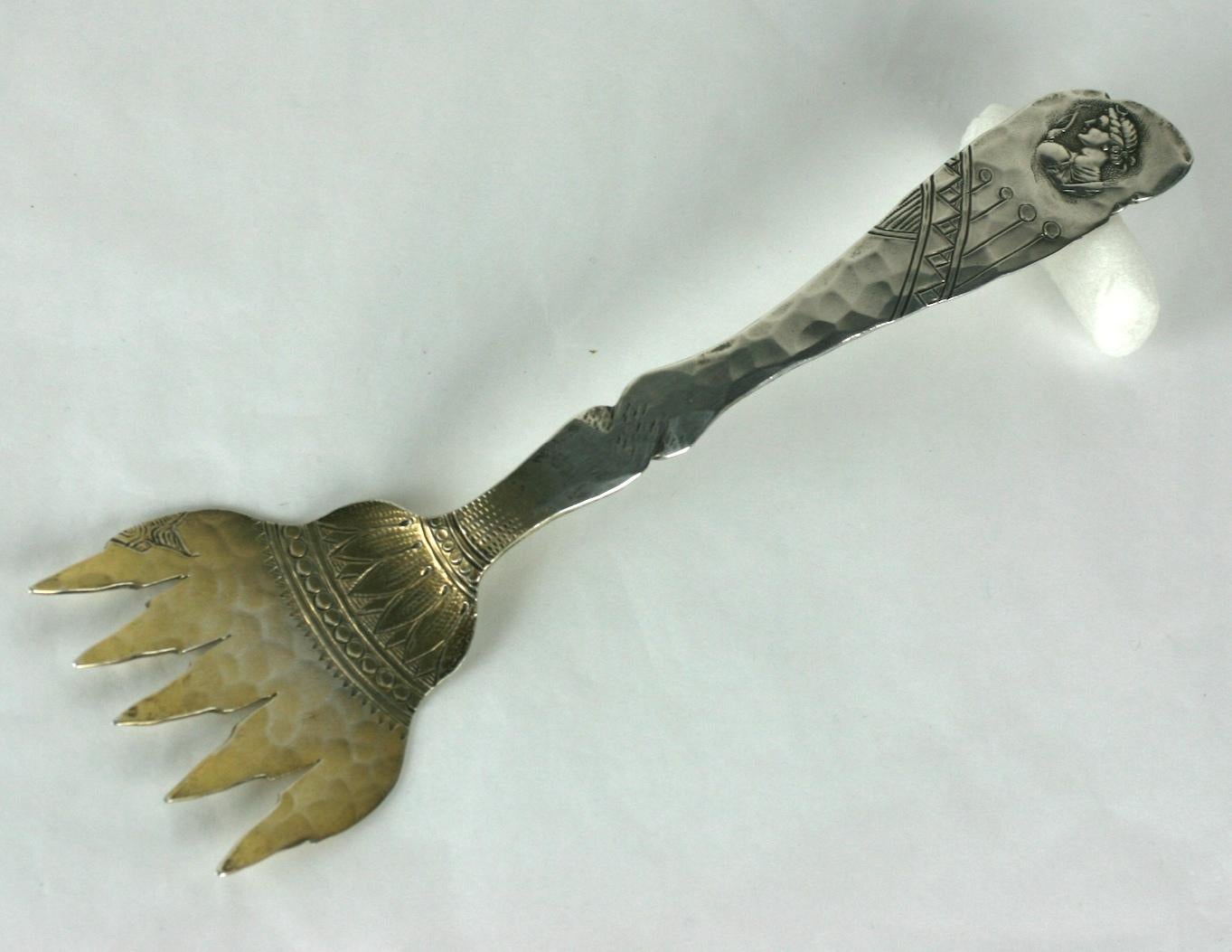 19th Century Shiebler Sterling Homeric Pattern Sardine Server For Sale