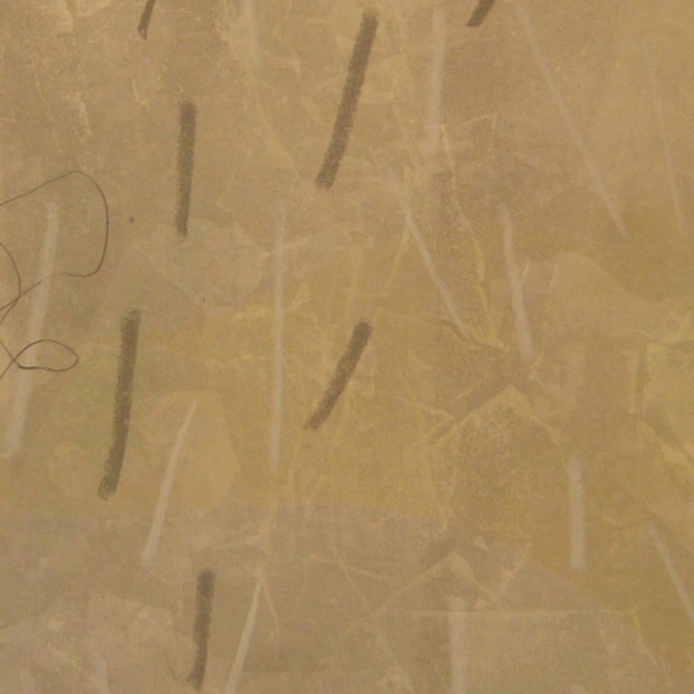 BRHHP 33, Monoprint contemporaneo a toni neutri originale e firmato - Abstract Print Marrone di Sheila Crider