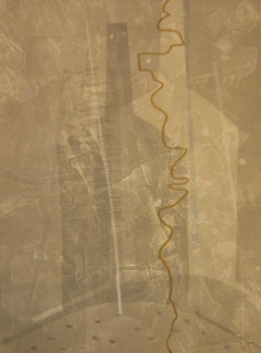 BRHHP 35, Monoprint contemporaneo a toni neutri originale e firmato