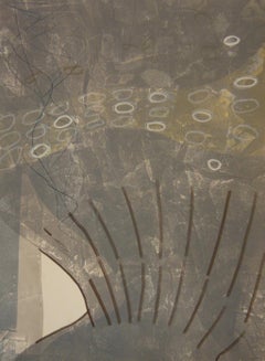 BRRHP 49, Monoprint contemporaneo a toni neutri originale e firmato