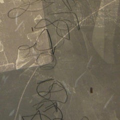 BRRHP 54, Original Signed Contemporary Neutral Toned Monoprint