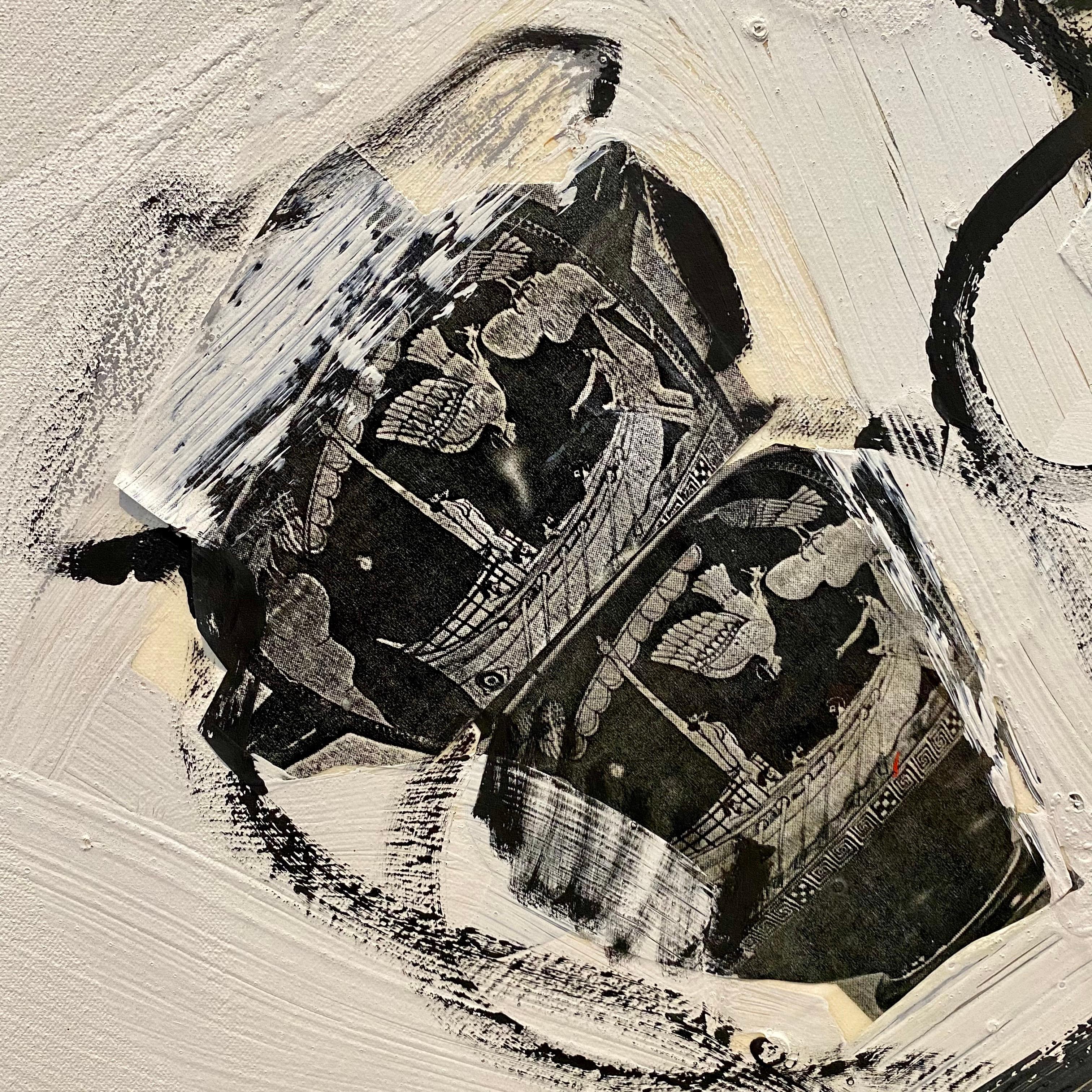Pintura al óleo Collage fotográfico Ensamblaje Arte pop feminista Artista de Miami Sheila Elias en venta 3