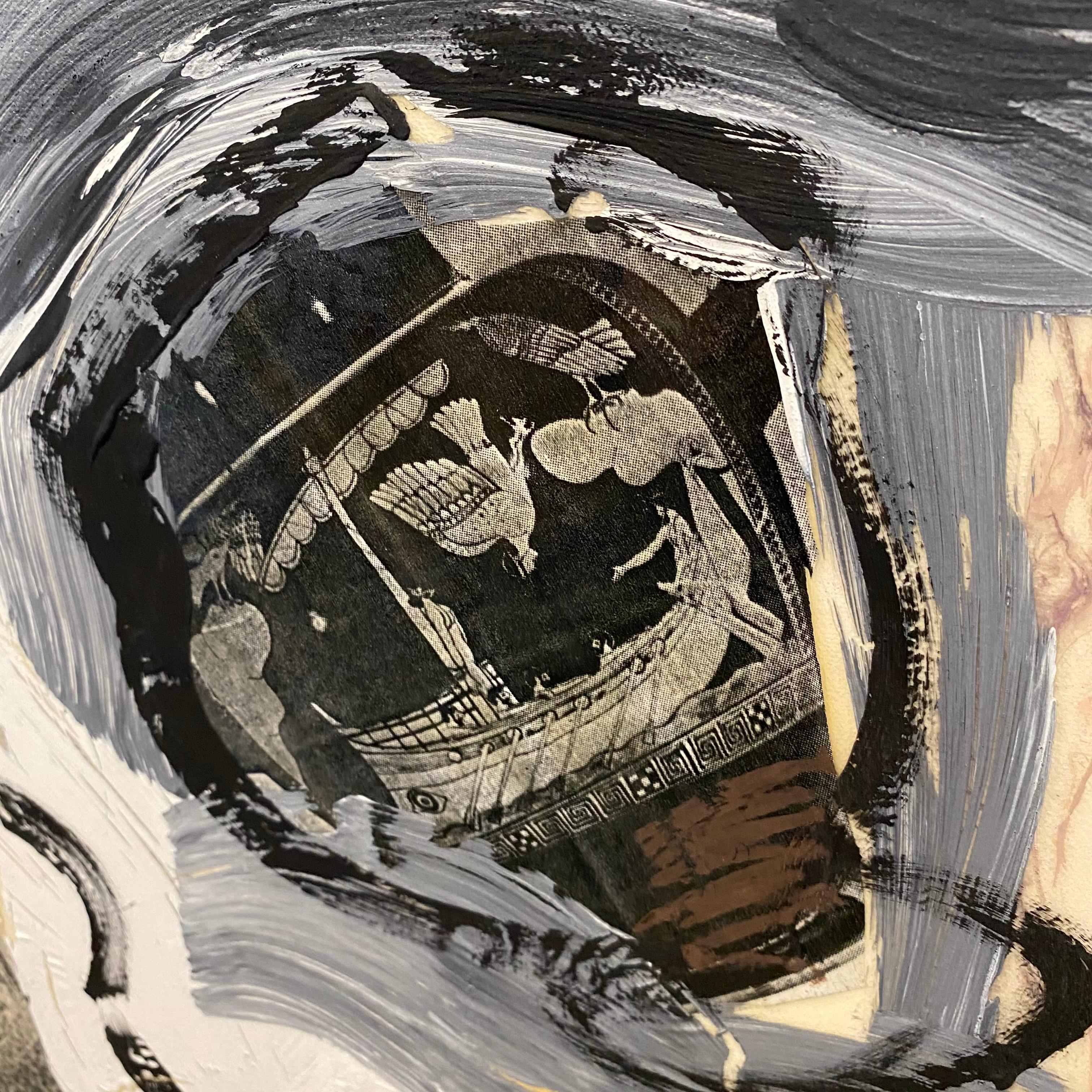 Pintura al óleo Collage fotográfico Ensamblaje Arte pop feminista Artista de Miami Sheila Elias en venta 4