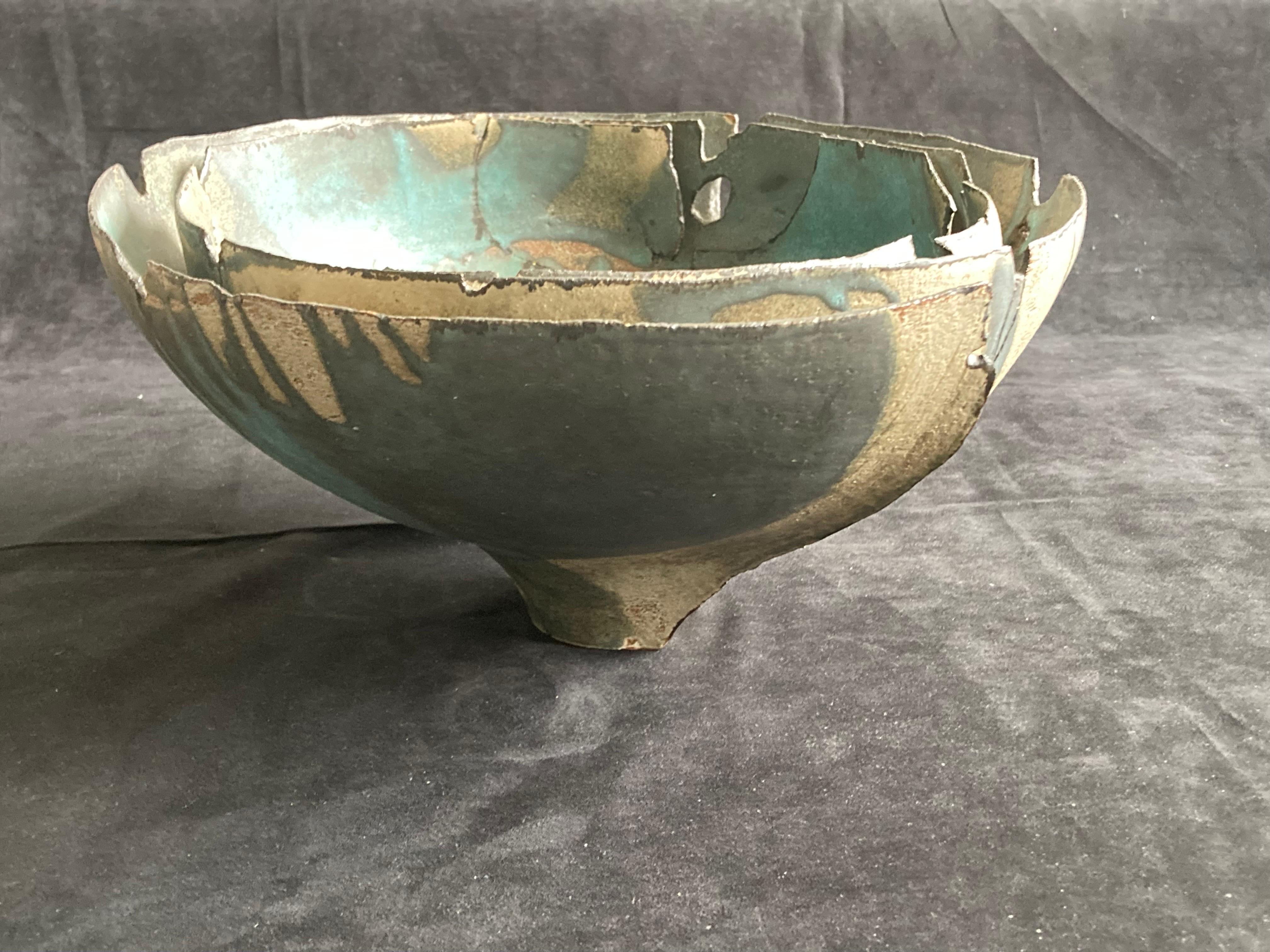 Sheila Fournier Studio Pottery Bowl Circa 1970s 4