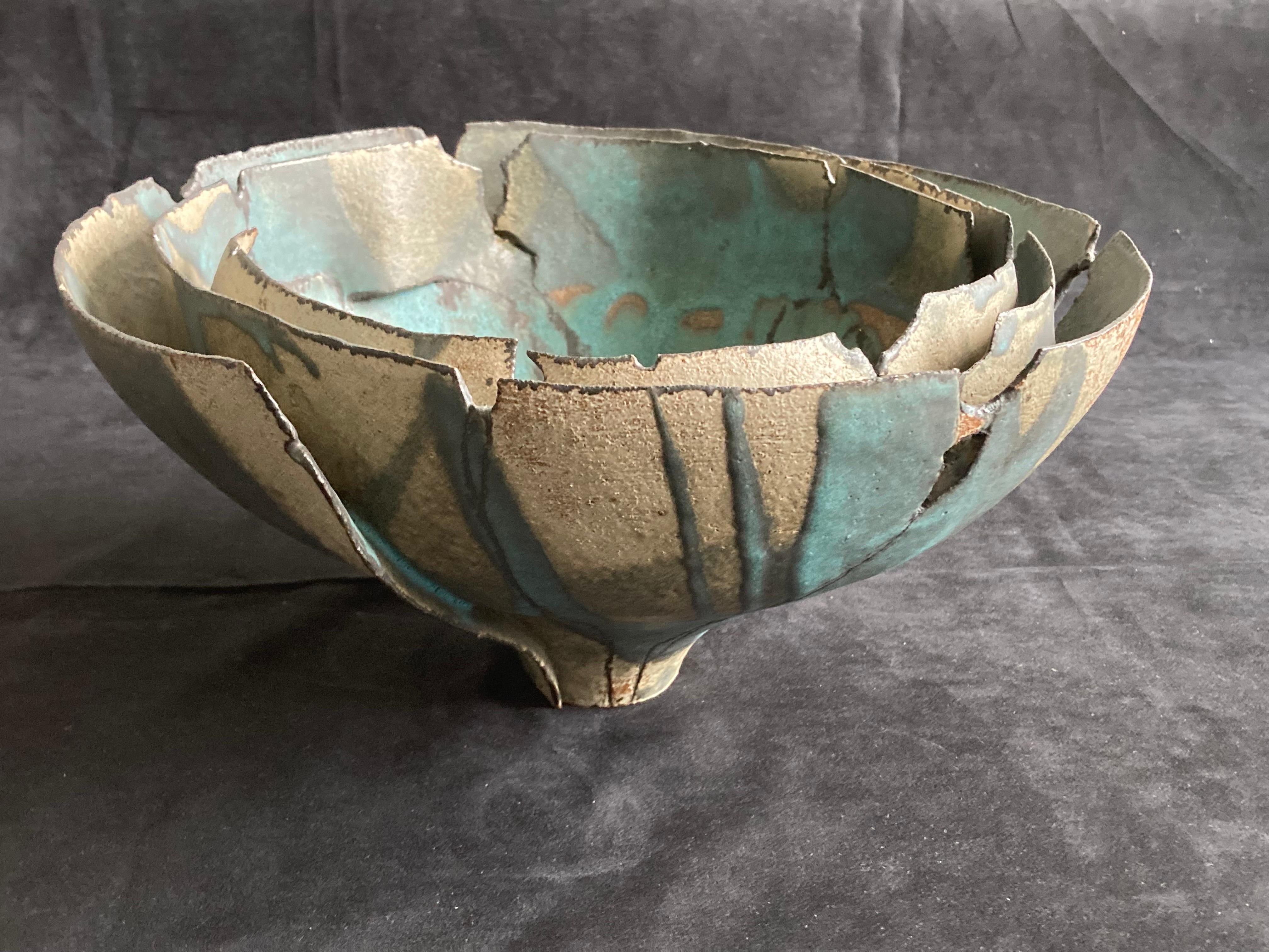 Sheila Fournier Studio Pottery Bowl Circa 1970s 6