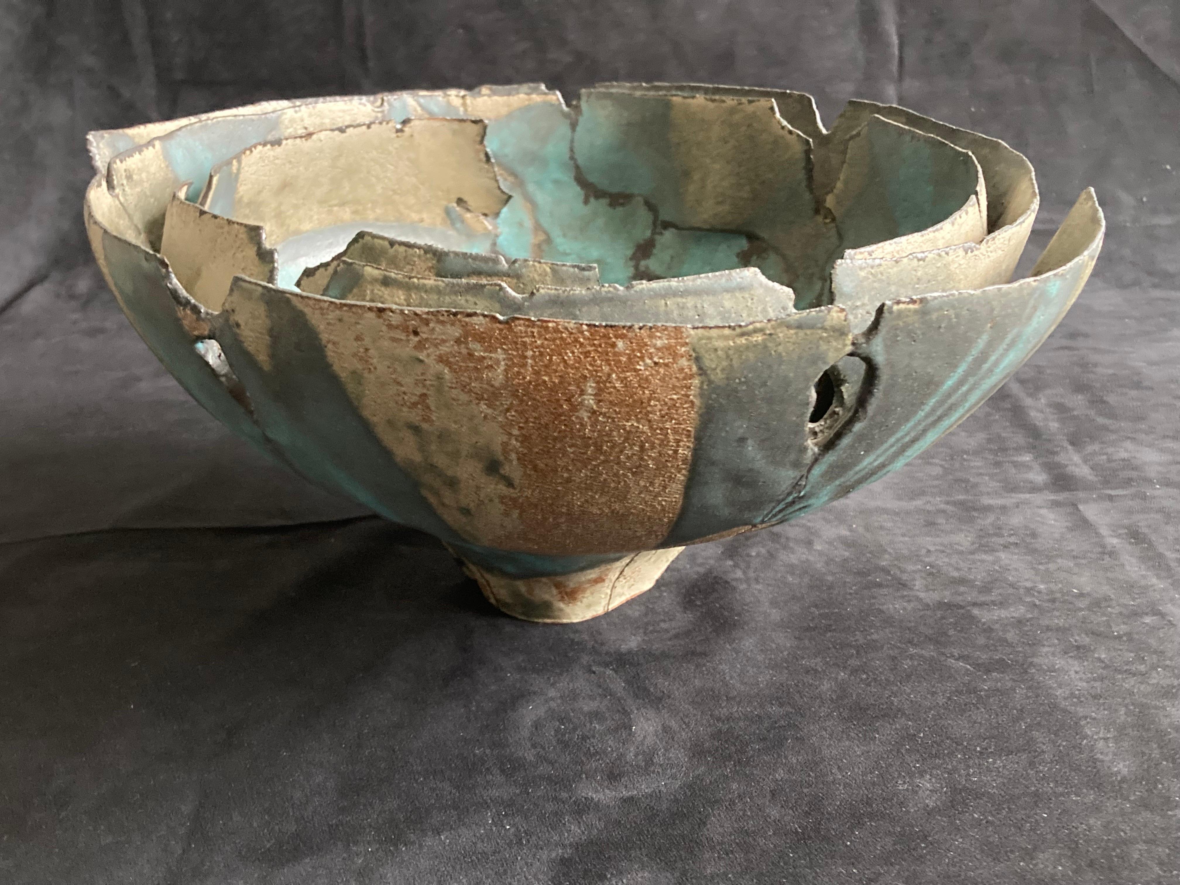 Sheila Fournier Studio Pottery Bowl Circa 1970s 9