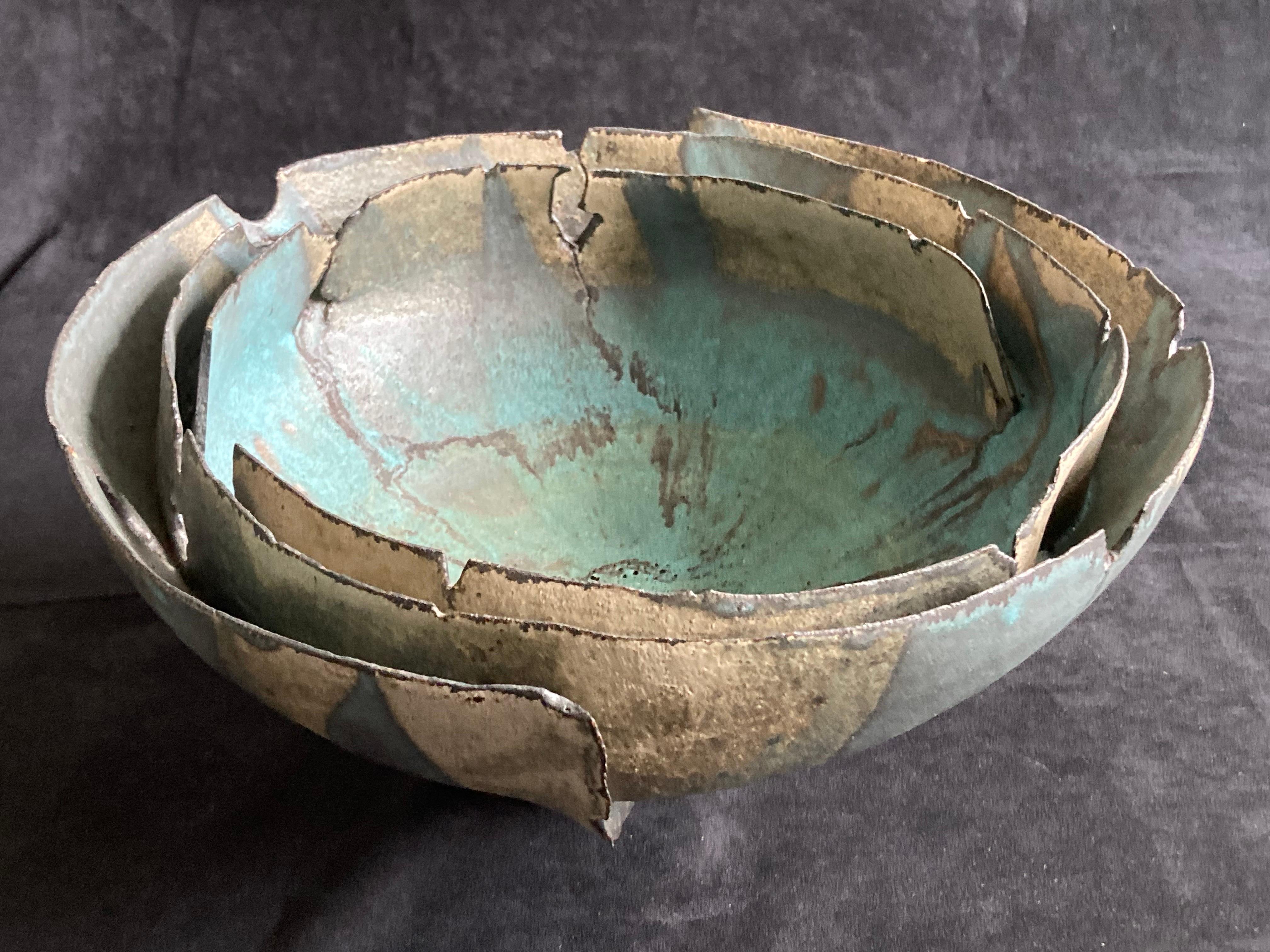 20th Century Sheila Fournier Studio Pottery Bowl Circa 1970s