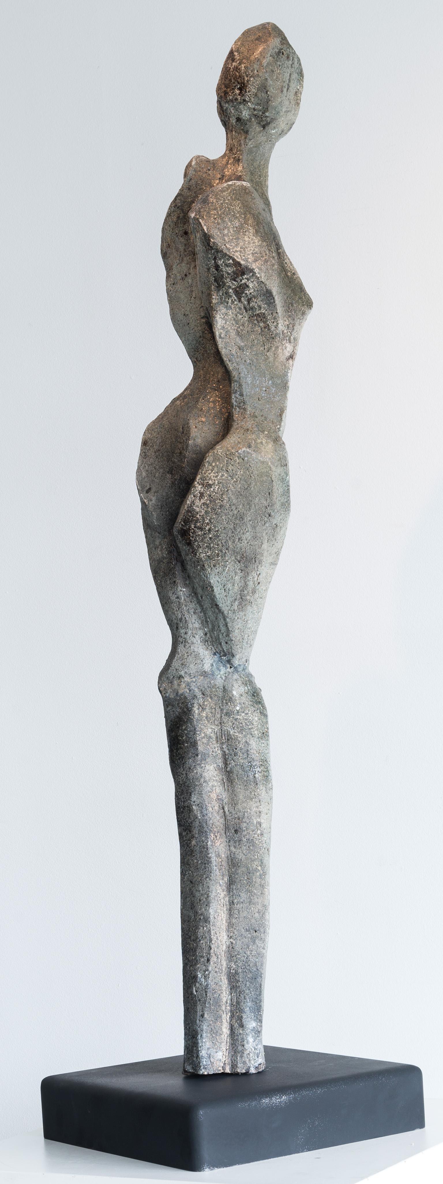 Grandeur - Gray Figurative Sculpture by Sheila Ganch