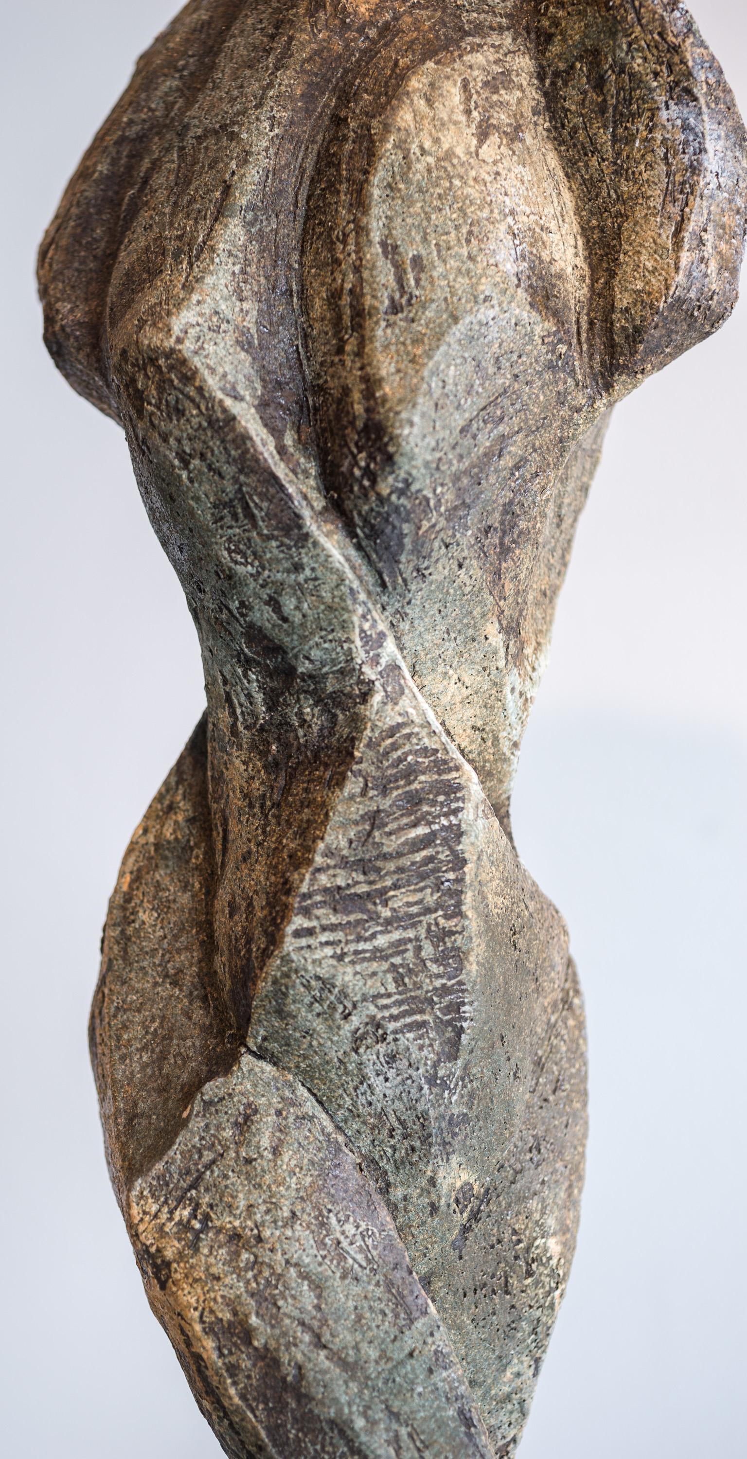 Sublime - Gray Figurative Sculpture by Sheila Ganch