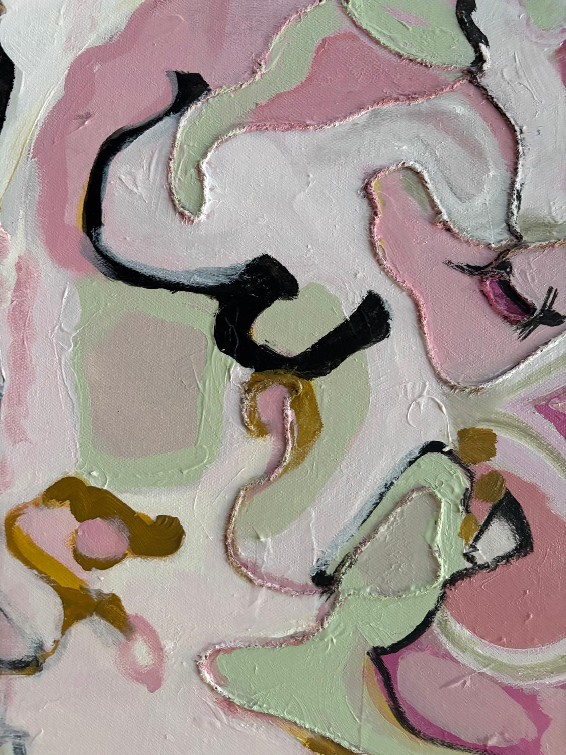 Seamstressed Heroines, Abstract Painting For Sale 2