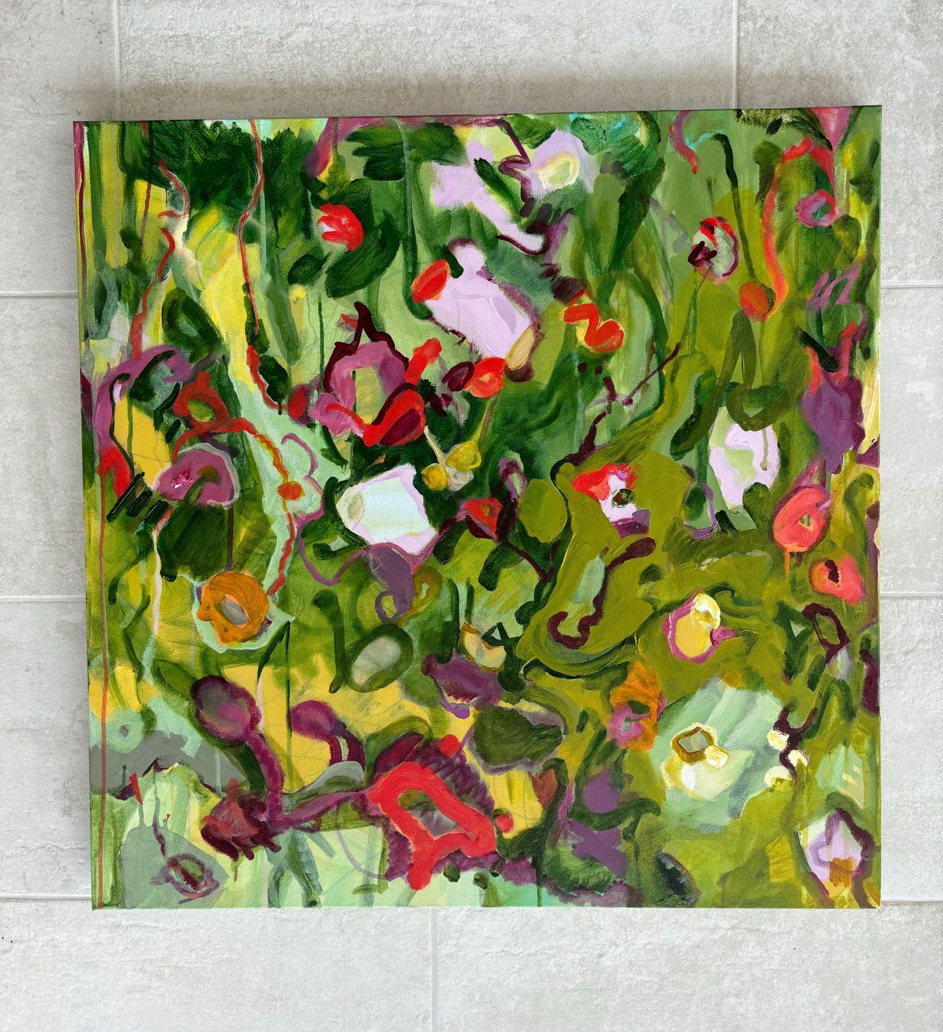 Linguaggio fiorito 4, Pittura astratta - Painting Astratto di Sheila Grabarsky