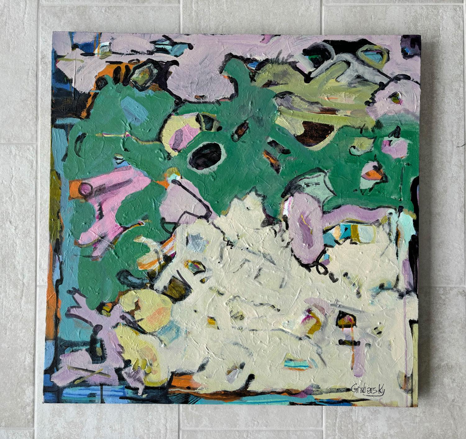 Life's a Picnic, Abstract Painting For Sale 2