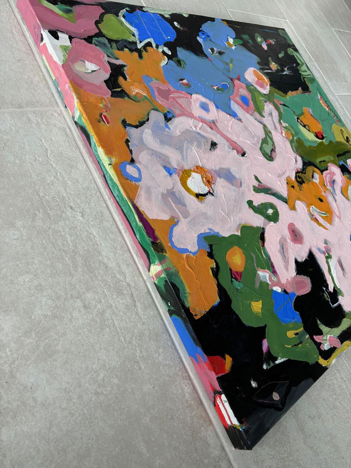 Stella del giardino, Pittura astratta - Painting di Sheila Grabarsky