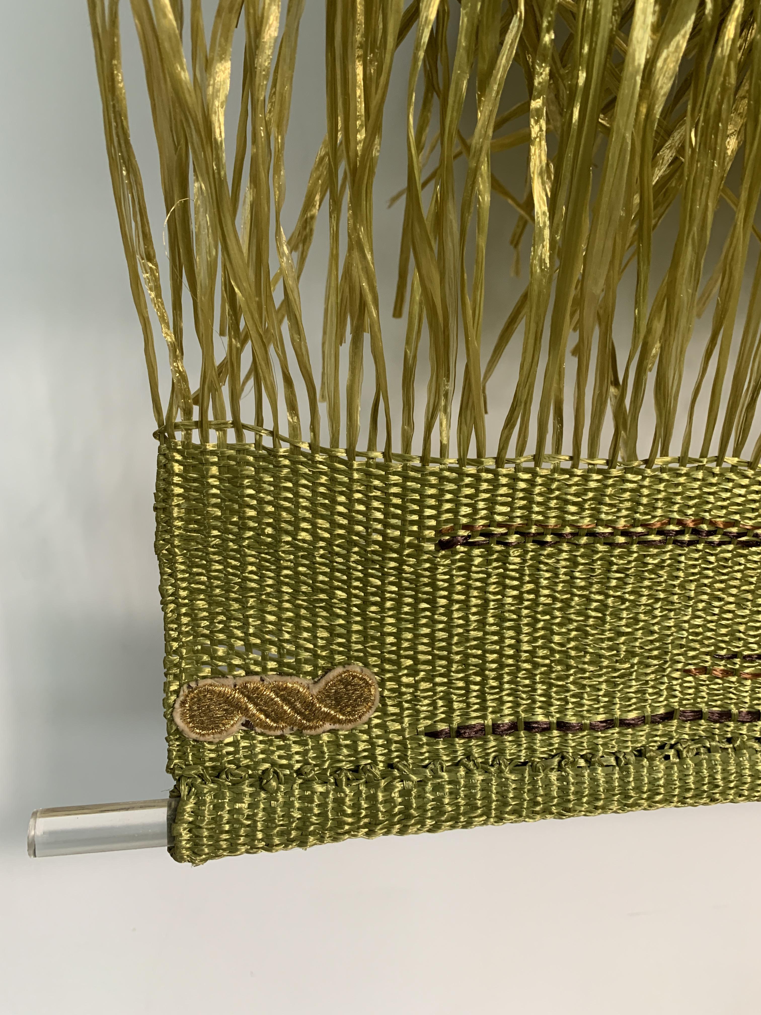 « Tapisseries du Vent » Sheila Hicks, 1973 tissage d'or, tapisserie textile en vente 6