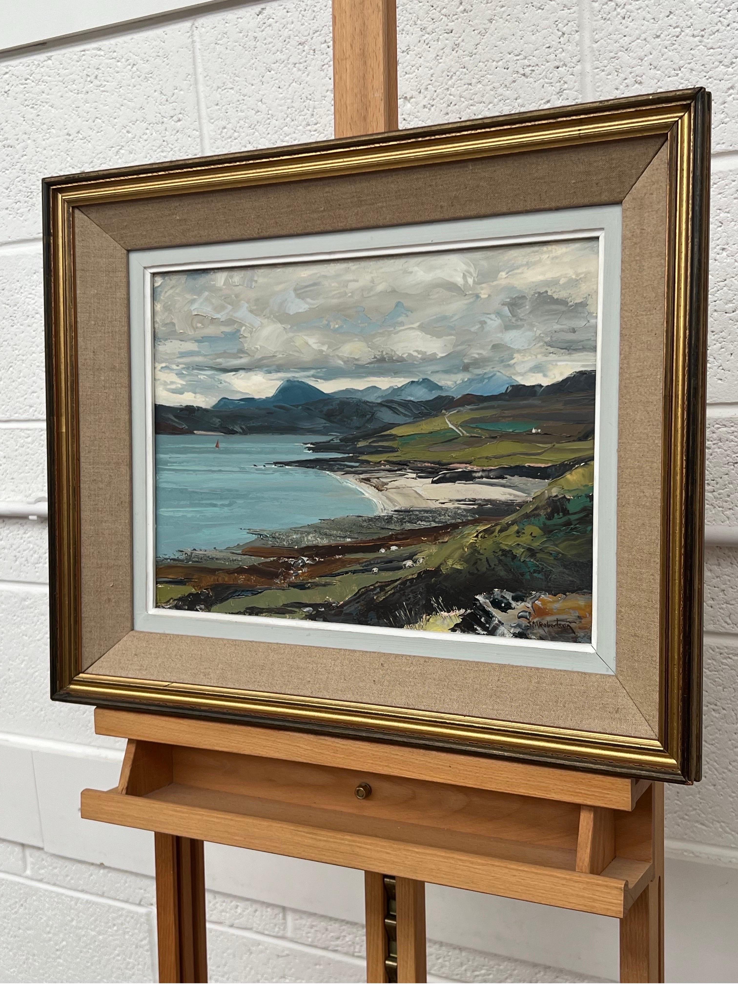 Scottish Highland Seascape Shoreline Impasto Painting by Royal Society Artist For Sale 7