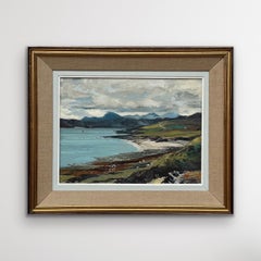 Scottish Highland Seascape Shoreline Impasto Painting by Royal Society Artist