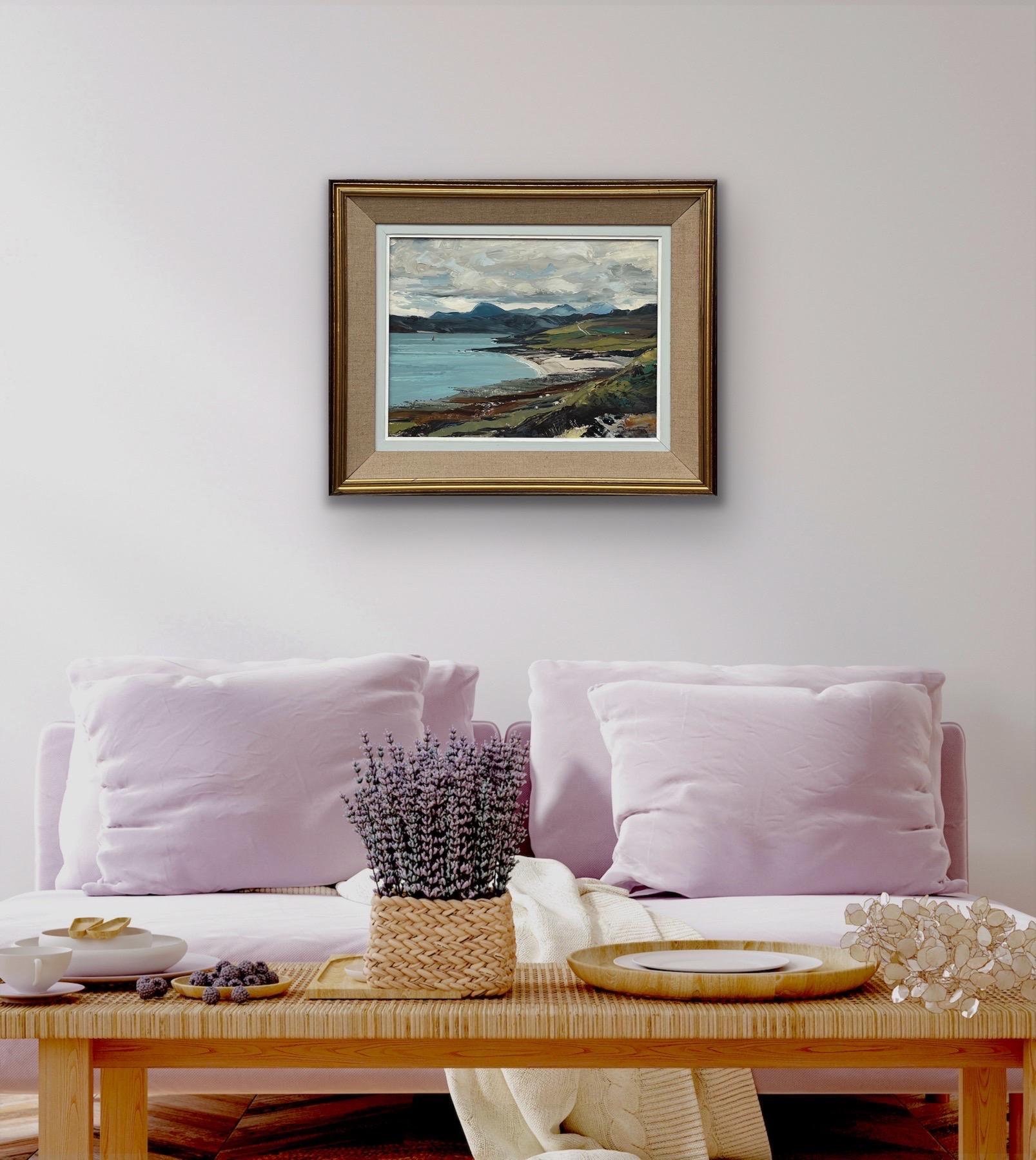 Scottish Highland Seascape Shoreline Impasto Painting by Royal Society Artist For Sale 1