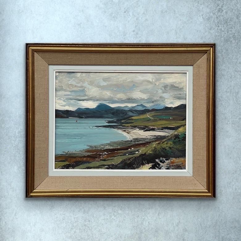 Scottish Highland Seascape Shoreline Impasto Painting by Royal Society Artist For Sale 3