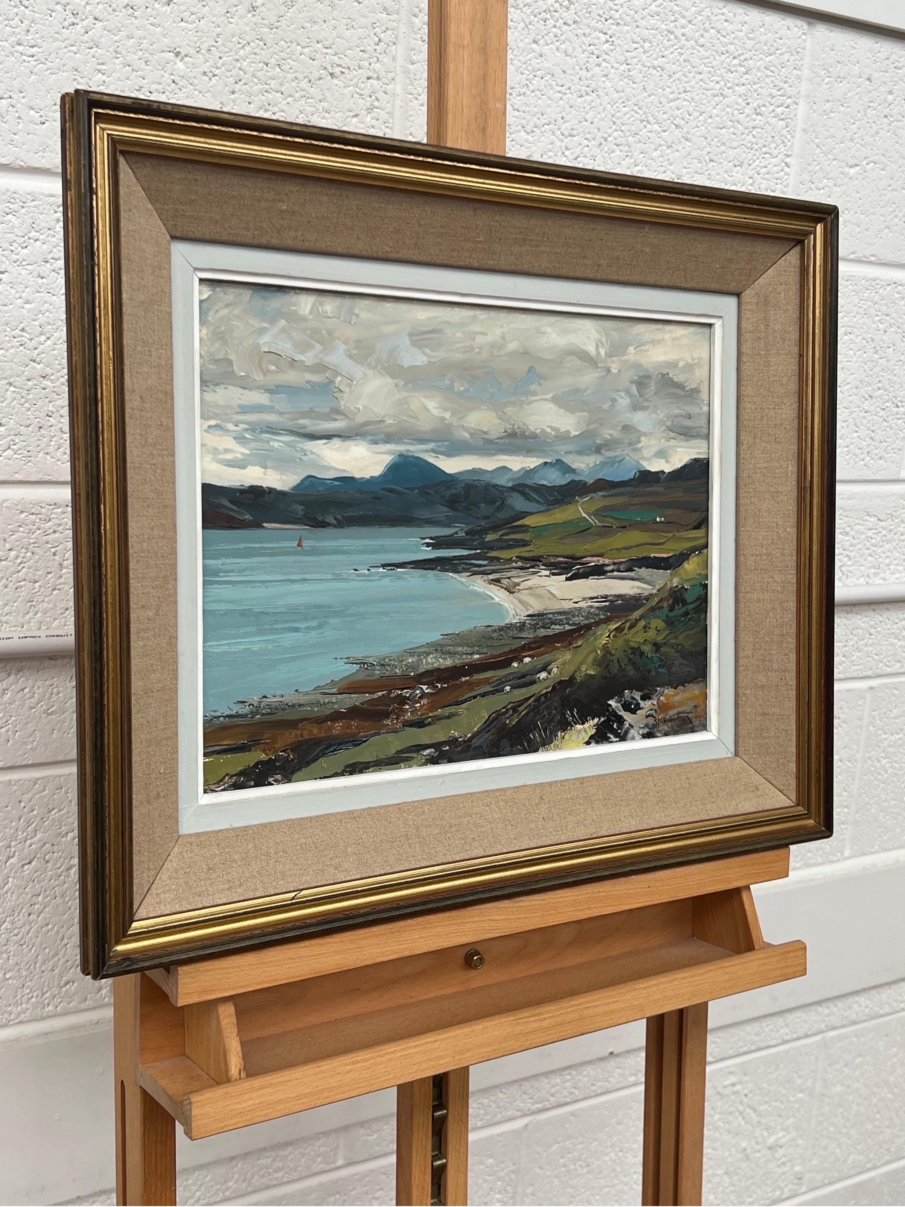 Scottish Highland Seascape Shoreline Impasto Painting by Royal Society Artist For Sale 5