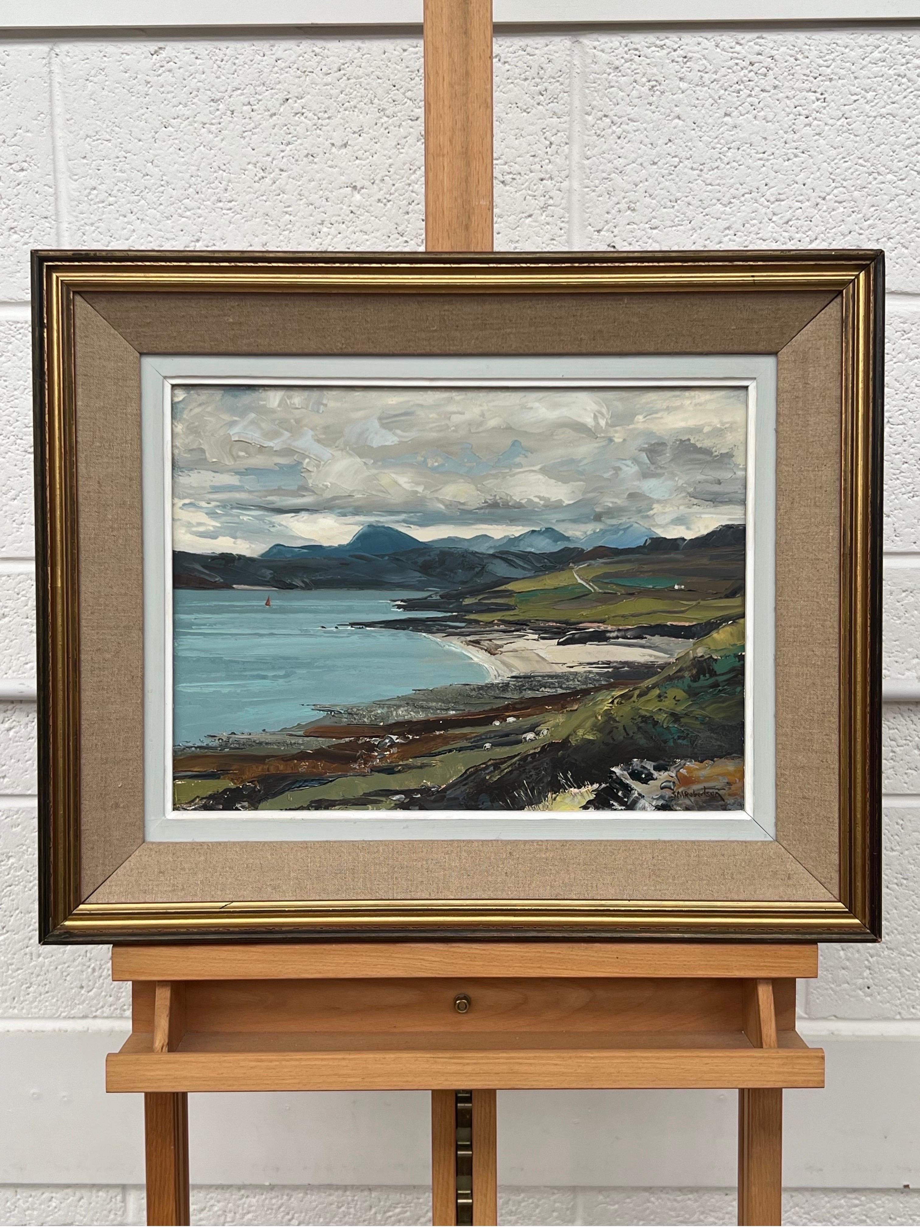 Scottish Highland Seascape Shoreline Impasto Painting by Royal Society Artist For Sale 6