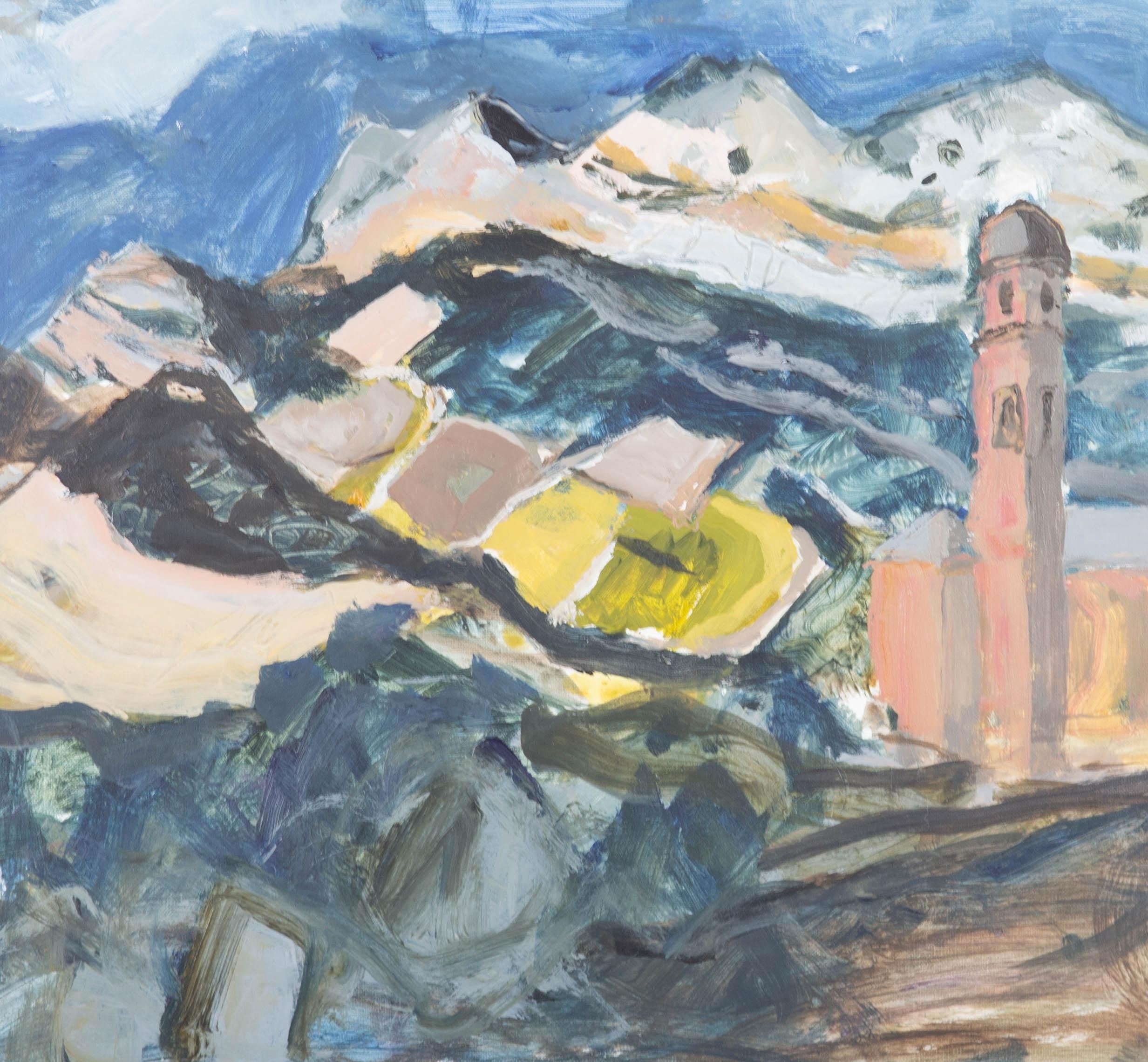 Zeitgenössisches Ölgemälde, Patrimonio von Sheila Macnab Macmillan (1928-2018) 1