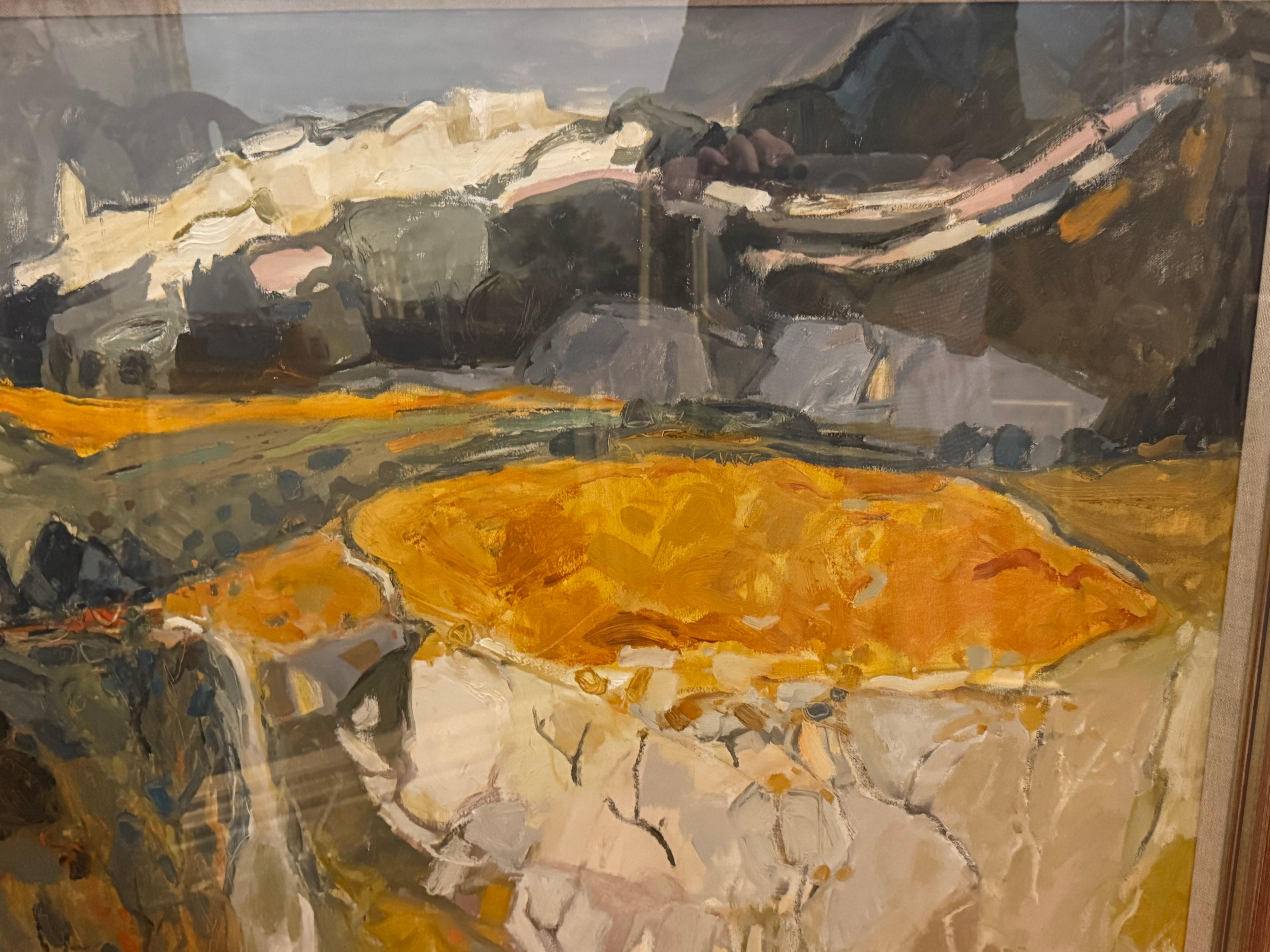Sunflowers of Provence, Expression abstraite 20e siècle/début 21e siècle écossais en vente 7