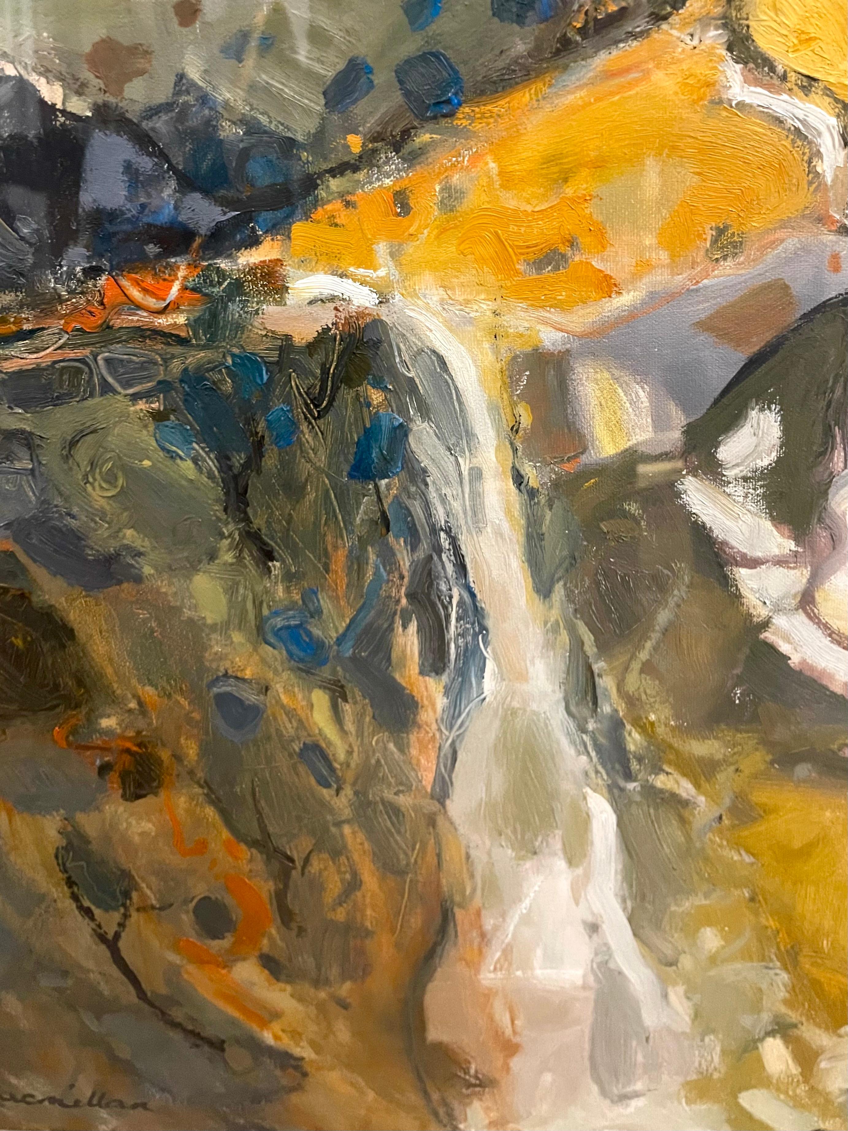 Girasoles de Provenza, Expresión abstracta siglo XX-principios del XXI Escocés - Painting Expresionismo abstracto de Sheila McNab MacMillan