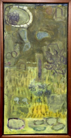Nature morte et champ de maïs, peinture de Sheila Meeks