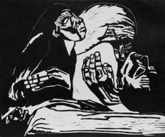 Sheila Oliner (1930-2020) - 1991 Linoprint, The Road to Basrah