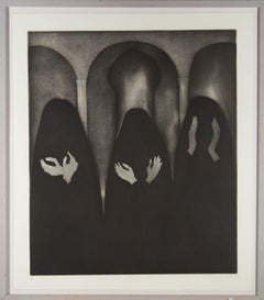 Sheila Oliner (1930-2020) - 1994 Radierung, Frauen, die schwarz tragen
