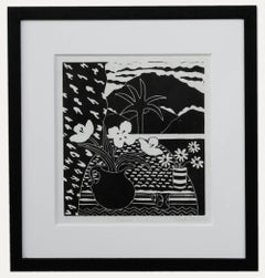 Sheila Oliner (1930-2020) - Linoprint contemporain encadré, Iennor Hill