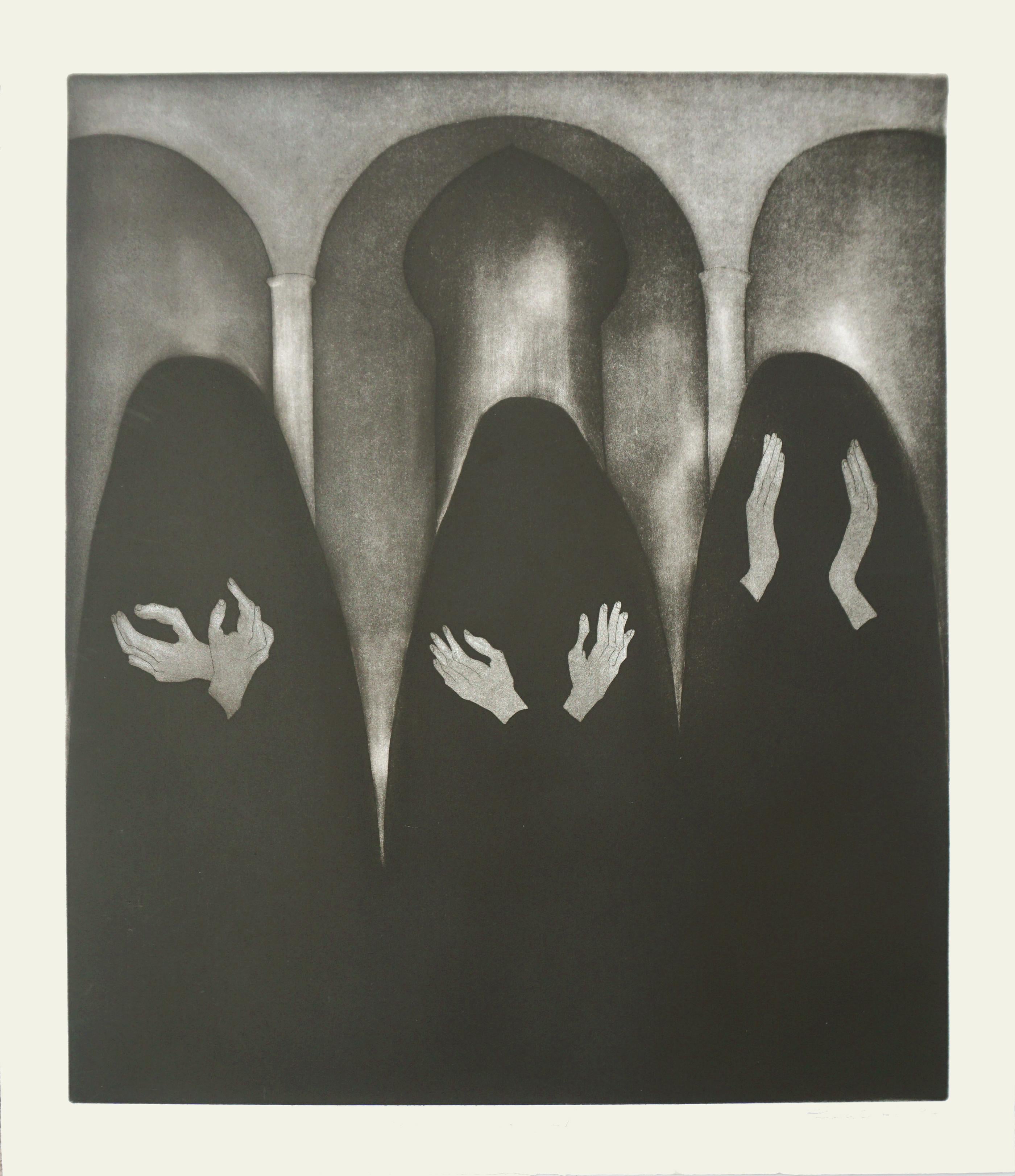 Sheila Oliner Figurative Print - Women Who Wear Black 