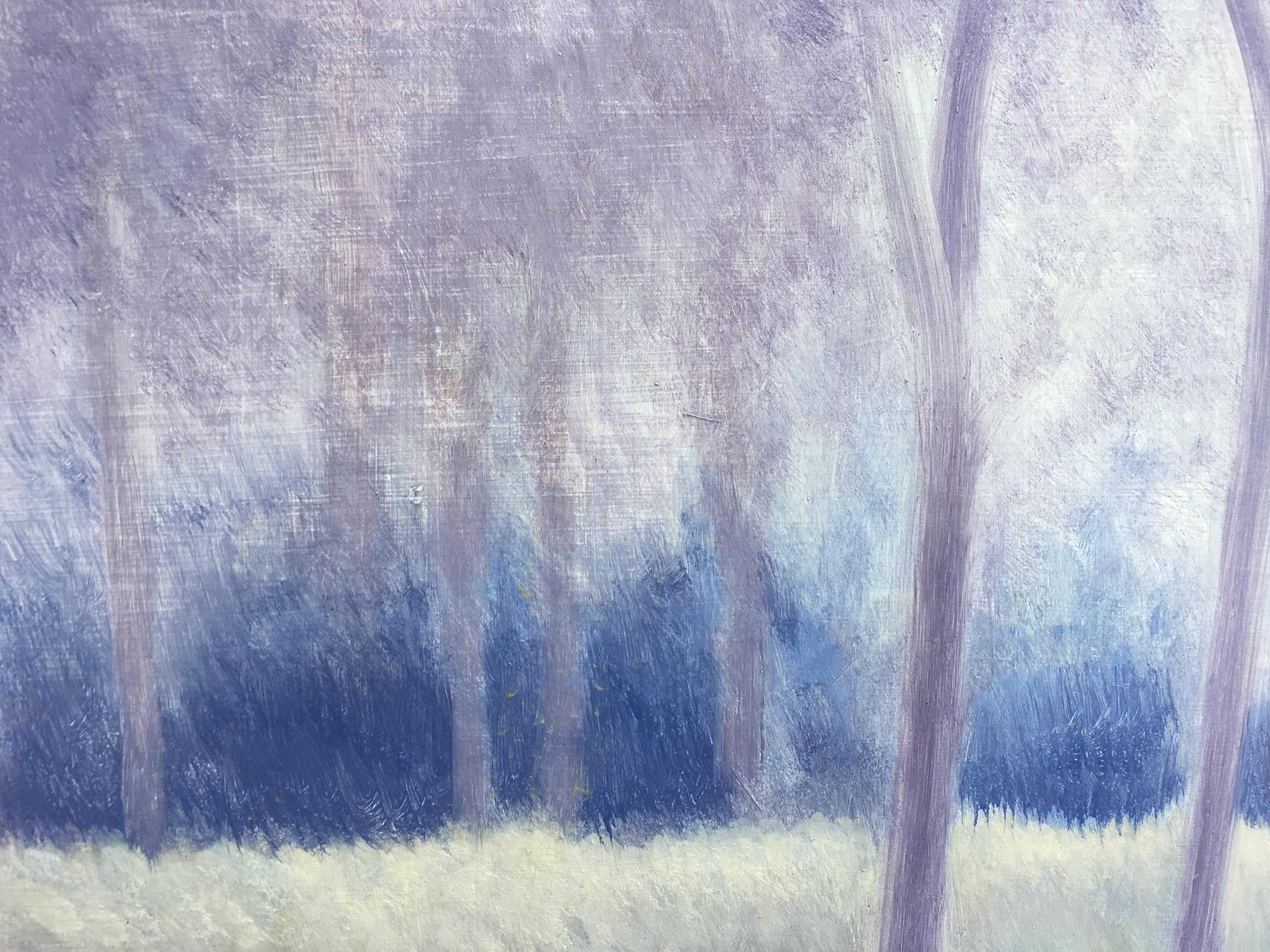 foggy morning painting