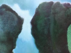 "El árbol verde" Sheila Querre. Paisaje monumental verde. Estilo romántico