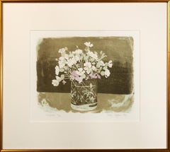 "Campions, " Lithograph Still Life by Sheila Stafford
