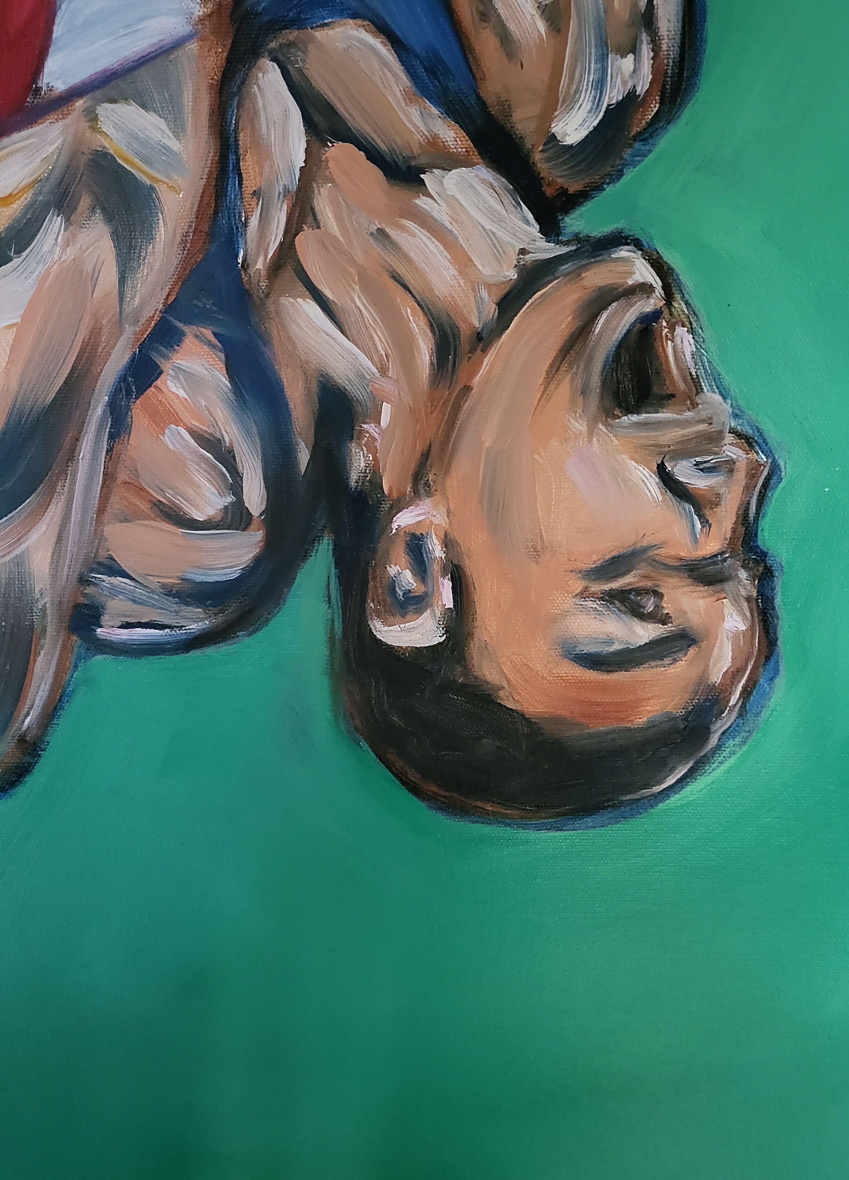Ballet Brutal, Pintura, Óleo sobre lienzo - Painting Contemporáneo de Sheila Tajima