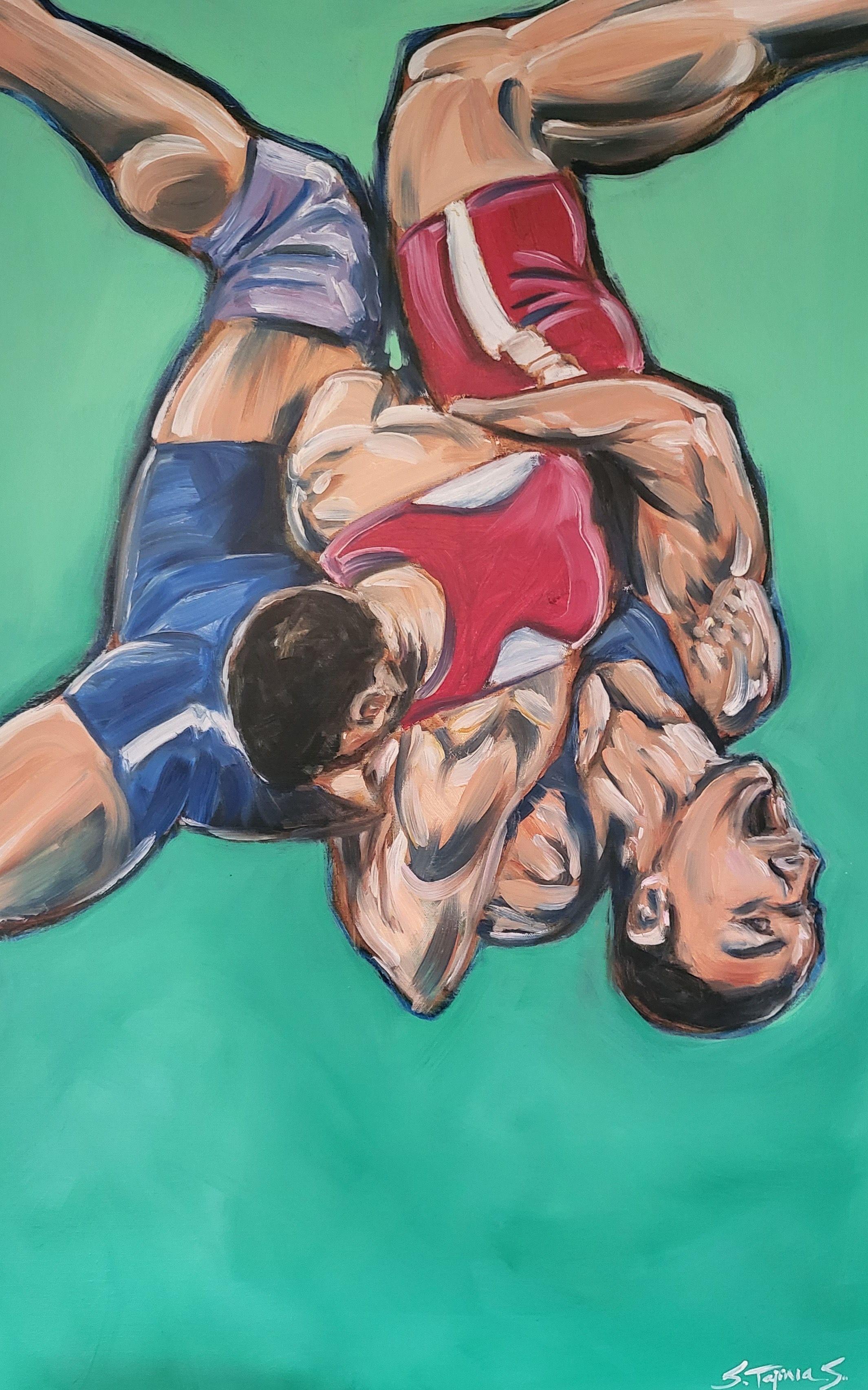 Ballet Brutal, Pintura, Óleo sobre lienzo - Painting de Sheila Tajima