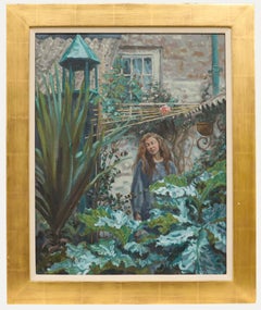 Sheila Tiffin (b.1952) - Framed Contemporary Oil, The Courtyard Garden