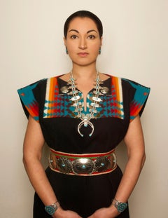 Native American Woman, contemporary, photography, selfportraiture, turquoise