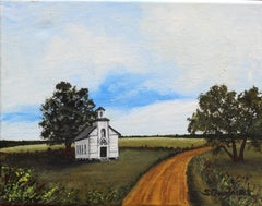 Country Church, Oil Painting