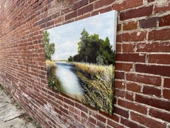 Lilypads on the River, Oil Painting