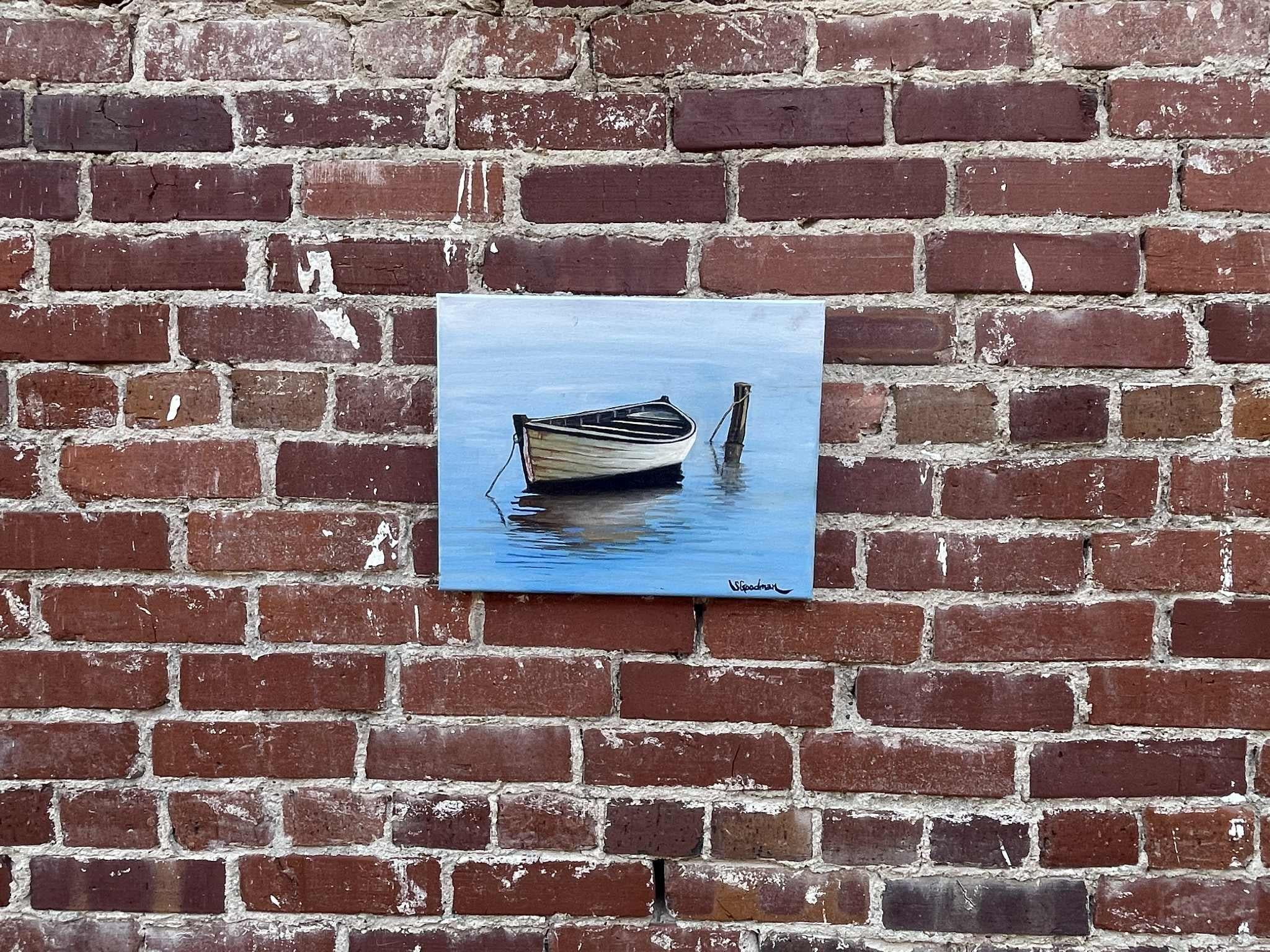Ruderboot, Ölgemälde (Realismus), Painting, von Shela Goodman