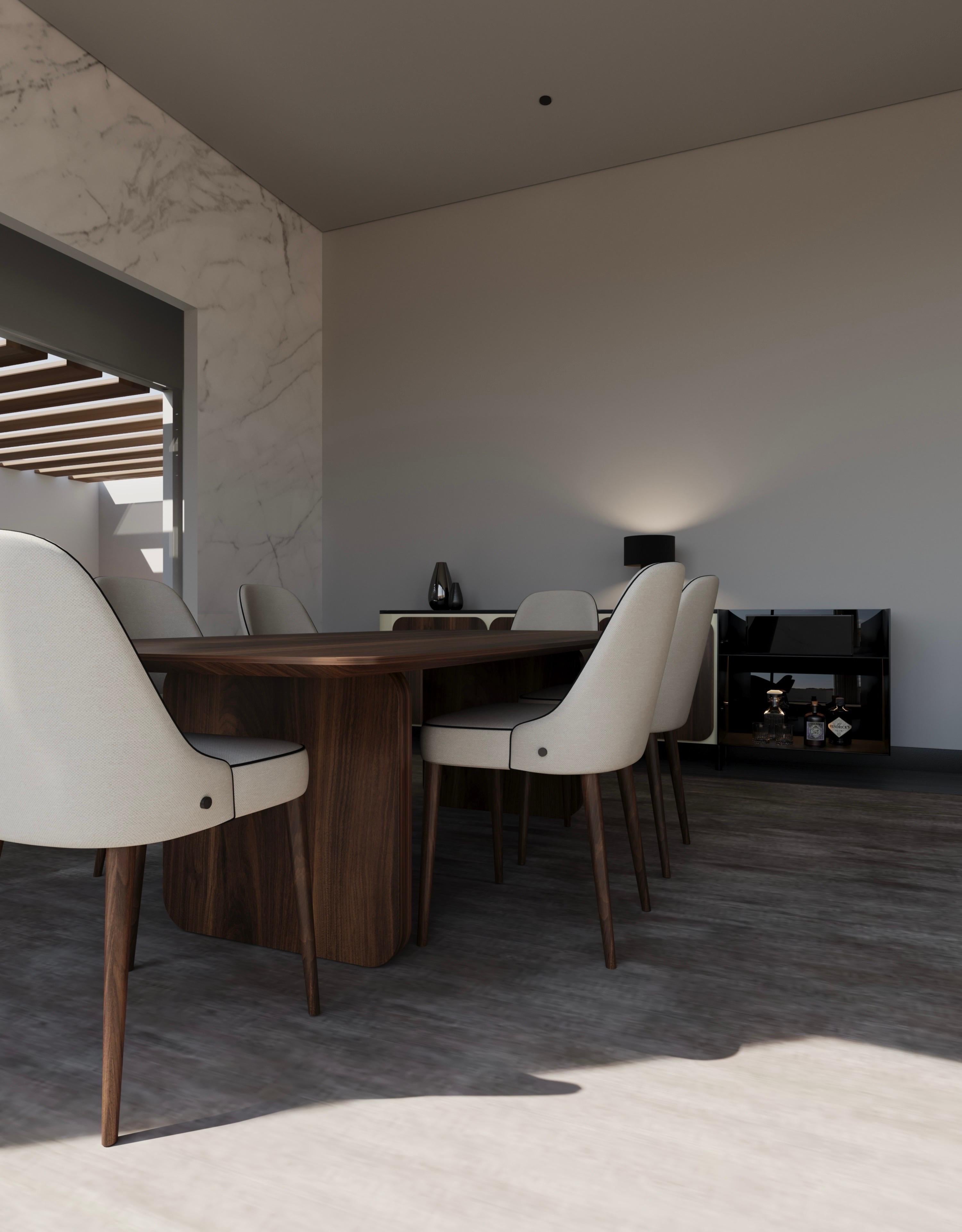 Modern Shelby Dining Table, Portuguese 21st Century Contemporary For Sale