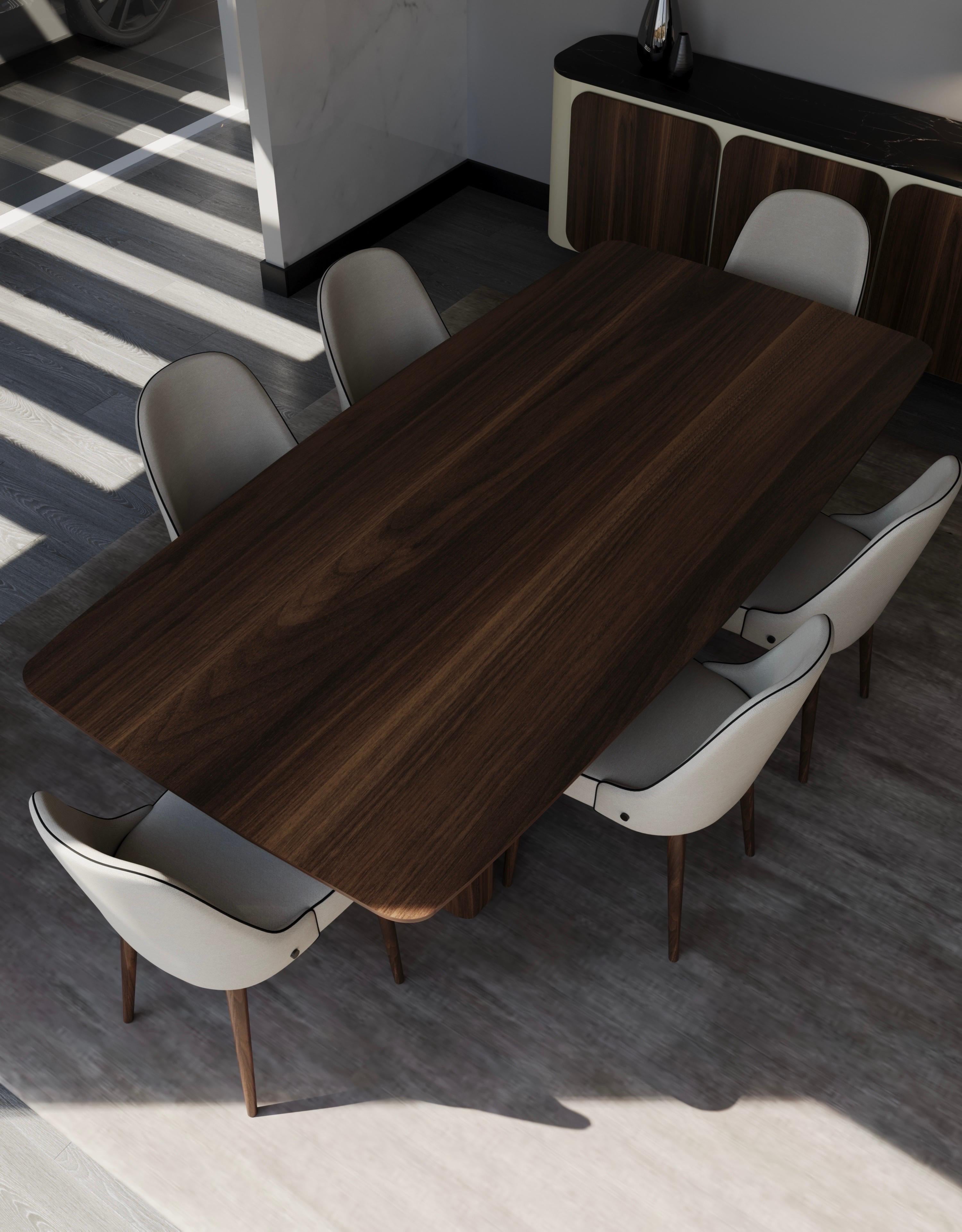 Shelby Dining Table, Portuguese 21st Century Contemporary In New Condition For Sale In Sobrosa, 13