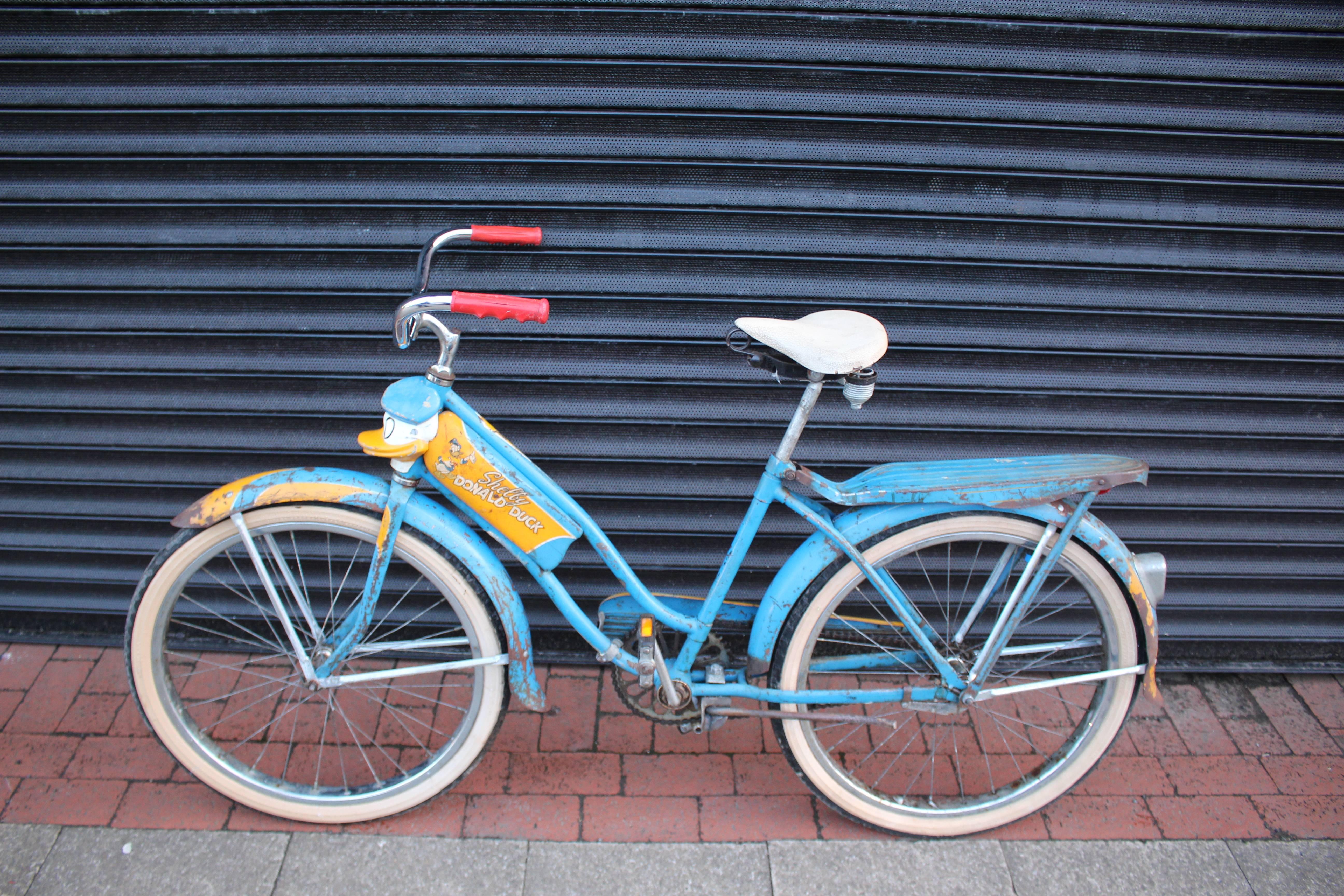 Metal Shelby Donald Duck Bicycle, 1949 For Sale