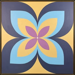Buttercup, Colorful Geometric painting, Female Artist